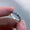 Wedding Rings Arrival Vintage Thai Silver Shiny Colorful CZ Zircon Star Ladies Engagement Ring For Women Hand Jewellery Accessories