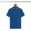 High end embroidered short sleeved cotton polo shirt men s T shirt Korean fashion clothing summer luxury top Available Size M-3XL