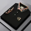 Men's Polos Top Luxury Brand Men's Polo Shirt Summer Short Sleeve Cotton Blend Lapel Embroidery Men T-Shirt Fashion Men's Clothing 230804