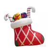 Оптовая гигантская надувная рождественская чулка для открытого украшения взорвать подарочный показ для праздничного мероприятия использование