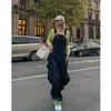 Frauen Jeans Koreanische Stil 2023 Ankunft Frühling Herbst Frauen Baumwolle Denim Volle Länge Hosen Hohe Taille Lose Overalls Casual V630