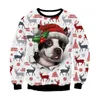 Pulls pour femmes moche noël vert pulls 3D drôle imprimé vacances fête noël sweat pour anniversaire 2023 230804