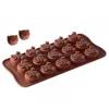 Stampi da forno 15 griglie Cute Pig Head Cake Candy Chocolate Sile Mods Strumenti 3D Fondente Fai da te Cucina fatta a mano Stampo per biscotti Accessori Dr Dhouk