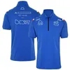 F1 New Team Uniforms Мужские гоночные гоночные рубашки повседневные фанаты Quick Dry Tops270t