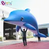 Atacado desfile de carnaval ao ar livre publicidade inflável modelos de golfinhos gigantes balões animais dos desenhos animados para decoração do tema do oceano com ventilador de ar brinquedos esportes 6 m