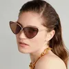 2024 Luxusdesigner neuer Luxus -Designer -Familie Bs New Cat's Eye Sonnenbrille Mode Männer- und Frauen -Ins Beliebte Online -Stars gleiche Sonnenbrille BB0191 Style 1