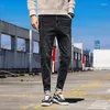 Męskie dżinsy koreańskie modne jesień mężczyźni marka moda moda gęste dżinsowe spodnie biznesowe Mężczyzna wysokiej jakości Pencil Pants