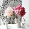 Decorative Flowers 35cm Focal Edge Retro Hydrangea Artificial Flower Oil Painting Coral Wedding Home Decoration Pography Props