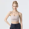 Designer Femmes Soutien-gorge Femmes Yoga Sport High Impact Fitness Sans couture Top Gym Femmes Active Wear Yoga Gilet d'entraînement Sports Tops Sling en forme de Y