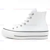 Diseñadores de moda Zapatos Mujer Zapatos casuales Chuck All Star Zapatos de vestir Plataforma Lona superior Caminata Zapatillas Cuero genuino Suela de goma Plataforma Zapatos bajos altos