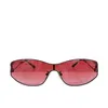 luxury designer sunglasses Xiaoxiang's New Antique Style Metal for Women CH4073 Network Red One piece Mirror Sunglasses