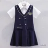 Sukienki dla dziewczynki dziecięce sukienki dla dziewcząt ubrania nastolatków szkolna mundur letni stroje krótkie rękaw