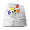 Berets Pablo Picasso Peace Flowers Flowers Skullies шляпы шляпы Гот Осенняя Зимняя Улица Унисекс Кэпки для взрослых теплой голова.