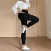 Damen-Yoga-Leggings mit Tasche, schlanke Hai-Hose, hohe Taille, Hüftheben, Übung, Fitness, Laufen, Sport, Strumpfhosen