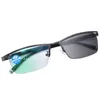 Lesebrille Outdoor Pochromic Multifocus Lesebrille Männer Frauen Progressive Anti-Blue Ray Halbrahmen Hyperopie Brille 2,5 230804