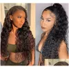 Lace Wigs Loose Curl 250 Density 13X6 Front Human Hair 360 Frontal Wig Brazilian Remy Water Wave 30 Inch Fl You May Drop Delivery Prod Dhnlq