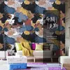 Wallpapers 3D Wallpaper Nordic Abstract Graffiti Oil Painting Art Dark Cloud Clothing Store Living Room TV Background Wall Papers