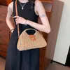 Sacs de soirée 2023 femmes bohème osier tissé rotin concepteur été paille sacs à main Boho plage épaule bandoulière bal embrayage