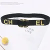 Famous brand elastic rubber belt Classic luxury party belts sheepskin black rope fashion waistband for girl gifts skirt girdle276Q