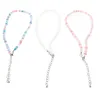 Charme Pulseiras Colar Frisado Feminino Colares Havaianos Concha do Mar Gargantilha Surfista Meninas Praia Verão Boho Surfista Heishi Conta Boêmia