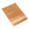 Verpackungsbeutel Großhandel 300 teile/los Stand Up Gold Aluminiumfolie Geprägte Reißverschluss-Lock-Beutel Für Zip Poly Verpackung Heißsiegel Doypack Mylar DHX6B