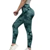 2023 NYTT TIE DYE YOGA PANTS SPORT LEGGINGS Sömlös hög midja Push Up Women Tights Gym Fitness Workout Wear