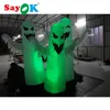 Hete verkopende opblaasbare Halloween-decoraties met LED-verlichting opblaasbare LED-spook goedkope witte Oxford-doek gebruikt voor Halloween-feesten