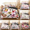 Homesky Makeup Lipstick Luxury Bedding Set Cosmetic Pink duvet Cover Girls Women Bed Set Home Textiles Bedclothes 3 4st 201127217R