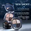 Eye Shadow Carslan Smart Big Eyes 4 Цветные тени для век сине -зеленый коричневый ню матовая мерцающая блеск блеск дымные тени для век Лонглистное 230804