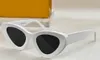 흰색 회색 고양이 눈 선글라스 여성 여름 Sunnies Gafas de Solnenbrille UV400 아이 마모 상자