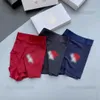 Designer Luxury versage Mens Classic Underwear Solid Color Boxer Pantalon Coton Respirant Confortable Slip Trois Pièces Avec Boîte 08043