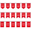 Bannière Drapeaux Longueur Personnalisée 10 Mètres Tissu Fanion Chaîne Bruant Fête D'anniversaire Décoration Bannière De Mariage Décoratif Guirlande Drapeau Lignes 230804