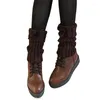 Frauen Socken Winter Warm Twist Zopfmuster Drehen Manschette Plüsch Haar Ball Bowknot Einfarbig Kurze Boot Abdeckung Drop