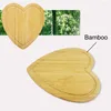 Dinnerware Sets Wood Cutting Board Heart Shaped Chopping Double Side Use Fruit Serving Tray Ktichen