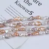 Choker 14-20mm Natuurlijke Wit Roze Paars Gemengde Kleur Zoetwater Parels Barokke Strand Diy Sieraden Accessoires