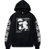 Herrtröjor jujutsu kaisen tryckt menvinnor yuji itadori och satoru gojo hoodie länge ärm tröja