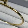 thin nail bangle terling ier hollow tube made of gold plated opening method i conitent with the official product Women bracelet Counter quality no