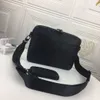 Borsa a tracolla di lusso di marca da uomo di design classico Set da 2 pezzi Multi colore Moda Alta qualità portatile aaaa hh80669169443