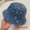 Luxe Designer Emmer Hoed Mannen Denim Ontwerpers Caps jeans v Hoeden dames beanie Outdoor Ingerichte Fedora Omkeerbare Hoed Casquette sunbonnet