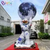 Partihandel Original Design 5MH Reklam Uppblåsbar astronautmånemodeller Air Blown Cartoon Space Planets för Party Event Decoration Toys Sports