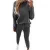 Vrouwen tweedelige broek effen kleur hooded sport geklede jumpsuits voor vrouwen avondfeest moederschap rompertjes en formele jas