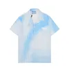 Erkekler için Gömlekler Tasarımcı Tasarımcı Gömlek Erkek Düğmesi Yukarı Baskı Bowling Gömlek Hawaii Çiçek Gündelik Gömlek Erkekler İnce Fit Kısa Kollu