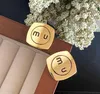 Fashionable Designer Copper Material Charm Stud Earrings Luxury Brand Letter Gold Plated Silver Earring Inlaid Crystal High-end Jewelry Wholesale 20styles