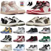 Jumpman Designer men 1 1s Уличная обувь OG Lucky Green Chicago Lost and Found University Blue Mid Light Smoke Grey мужские кроссовки Топ-3 женских кроссовок Обувь