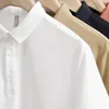 Herren-T-Shirts, Sommer, einfaches Poloshirt, lässige Kurzarm-T-Shirts, 210 g Baumwolle, Revers, atmungsaktiv, lockeres T-Shirt, Unisex, kühle dünne Kleidung