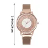 Wristwatches Women Quartz Watches Stainless Steel Strap Diamonds Minimalist Watch Fashion Sport Chronograph