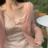 Frauen Blusen Strickjacke Mantel Sonnenschutz Kleidung Schal Abdeckungen Sommer Dünne Top Koreanische Lose Mode Licht Kurz