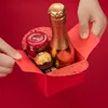Confezione regalo 50 pezzi Scatole di caramelle in stile cinese rosso retrò regali di nozze per gli ospiti mariage Scatola di imballaggio di cioccolato di carta boite gateau mariage 230804