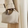 Radväskan axelpåsar tygväska designer väskor hink väska kvinnors väska rose kendall hailey äkta läder slouchy banan halv måne penna park väska