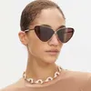 2024 Luxusdesigner neuer Luxus -Designer -Familie Bs New Cat's Eye Sonnenbrille Mode Männer- und Frauen -Ins Beliebte Online -Stars gleiche Sonnenbrille BB0191 Style 1